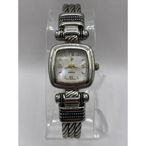 Women's P Quartz Watch Bangle Band Western Design MOP Dial- New Battery